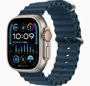 Apple Watch Ultra 2 (GPS + Cellular), 49mm Titanium Case with Blue ocean band - Phones From Home