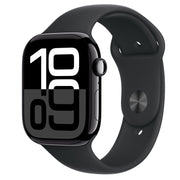 New/Sealed Apple Watch Series 10 GPS 46 mm Smartwatch with Jet Black Aluminium Case with Ink Sport Loop - One Size. Fitness Tracker, ECG App, Always - On Retina Display, Carbon Neutral - Phones From Home