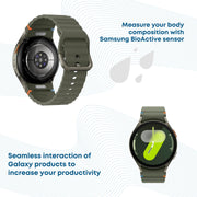 New/Sealed Samsung Galaxy Watch7 Green with Galaxy AI, Smart Watch, Health Monitoring, Fitness Tracker, 40mm, 3 Year Manufacturer Extended Warranty (UK Version) - Phones From Home